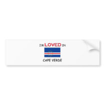 I'm Loved In CAPE VERDE bumper stickers by flagshirt I'm Loved In CAPE VERDE bumper stickers