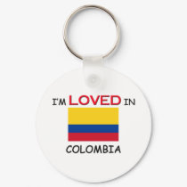 I'm Loved In COLOMBIA keychains