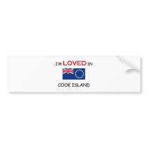 I'm Loved In COOK ISLAND bumper stickers by flagshirt I'm Loved In COOK ISLAND bumper stickers