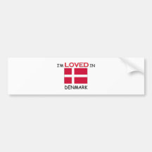 I'm Loved In DENMARK Bumper Stickers