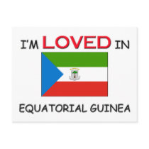 I'm Loved In EQUATORIAL GUINEA postcards by flagshirt I'm Loved In EQUATORIAL GUINEA postcards
