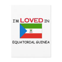 I'm Loved In EQUATORIAL GUINEA postcards by flagshirt I'm Loved In EQUATORIAL GUINEA postcards