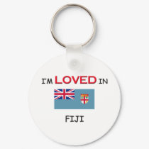 I'm Loved In FIJI keychains