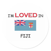 I'm Loved In FIJI stickers by flagshirt I'm Loved In FIJI stickers