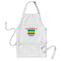 I'm Loved In GABON aprons