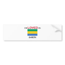 I'm Loved In GABON bumper stickers by flagshirt I'm Loved In GABON bumper stickers