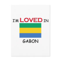 I'm Loved In GABON postcards
