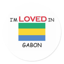 I'm Loved In GABON stickers