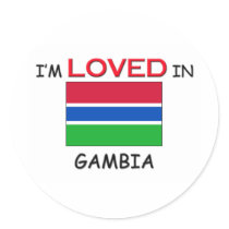 I'm Loved In GAMBIA Stickers