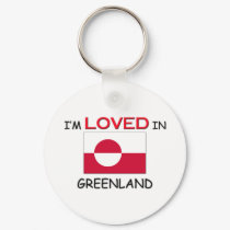 I'm Loved In GREENLAND keychains
