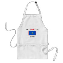 I'm Loved In GUAM aprons