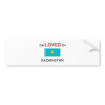 I'm Loved In KAZAKHSTAN bumper stickers