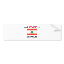 I'm Loved In LEBANON bumper stickers
