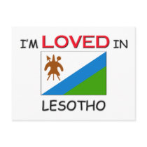 I'm Loved In LESOTHO postcards