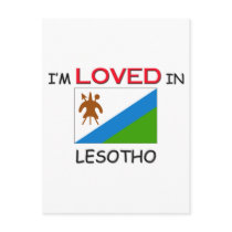 I'm Loved In LESOTHO postcards