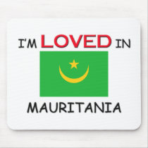 I'm Loved In MAURITANIA mousepads by flagshirt I'm Loved In MAURITANIA mousepads
