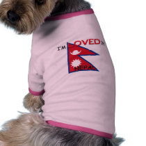 I'm Loved In NEPAL pet clothing by flagshirt I'm Loved In NEPAL pet clothing