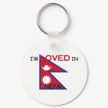 I'm Loved In NEPAL keychains