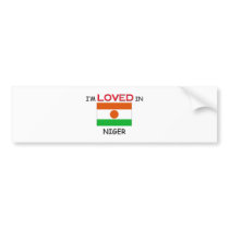 I'm Loved In NIGER bumper stickers by flagshirt I'm Loved In NIGER bumper stickers