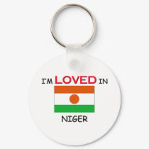 I'm Loved In NIGER keychains by flagshirt I'm Loved In NIGER keychains