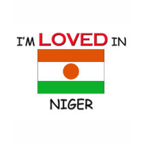 I'm Loved In NIGER t-shirts