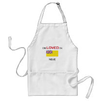 I'm Loved In NIUE aprons by flagshirt I'm Loved In NIUE aprons