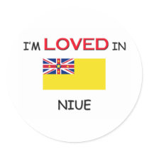 I'm Loved In NIUE stickers by flagshirt I'm Loved In NIUE stickers