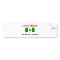 I'm Loved In NORFOLK ISLAND bumper stickers