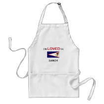 I'm Loved In SAMOA aprons