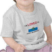 I'm Loved In SAN MARINO t-shirts by flagshirt I'm Loved In SAN MARINO t-shirts