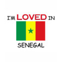 I'm Loved In SENEGAL t-shirts by flagshirt I'm Loved In SENEGAL t-shirts