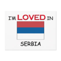 I'm Loved In SERBIA postcards by flagshirt I'm Loved In SERBIA postcards