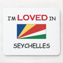 I'm Loved In SEYCHELLES mousepads by flagshirt I'm Loved In SEYCHELLES mousepads