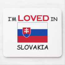 I'm Loved In SLOVAKIA mousepads by flagshirt I'm Loved In SLOVAKIA mousepads