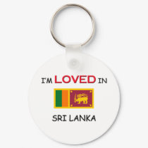I'm Loved In SRI LANKA keychains by flagshirt I'm Loved In SRI LANKA keychains