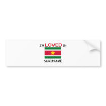 I'm Loved In SURINAME bumper stickers