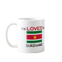 I'm Loved In SURINAME mugs by flagshirt I'm Loved In SURINAME mugs