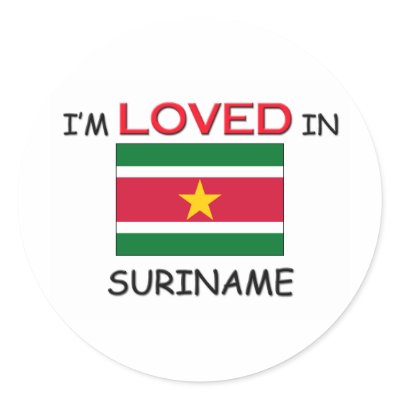 I'm Loved In SURINAME Sticker by flagshirt