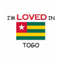 I'm Loved In TOGO t-shirts by flagshirt I'm Loved In TOGO t-shirts