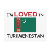 I'm Loved In TURKMENISTAN postcards