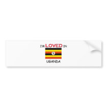 I'm Loved In UGANDA bumper stickers by flagshirt I'm Loved In UGANDA bumper stickers
