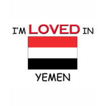 I'm Loved In YEMEN t-shirts by flagshirt I'm Loved In YEMEN t-shirts