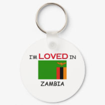 I'm Loved In ZAMBIA keychains