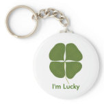 I'm lucky, Green Shamrock Key Chains