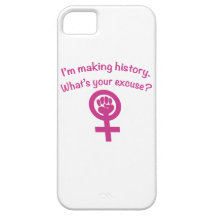 I'm Making History. What's Your Excuse? (pink) iPhone 5 Cases