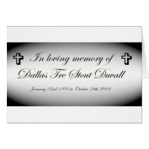 im memory of dallas tre stout duvall cards