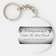im memory of dallas tre stout duvall keychain