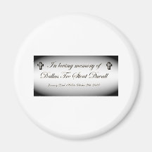 im memory of dallas tre stout duvall refrigerator magnet