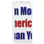 I'm More American Than You Rack Card Template