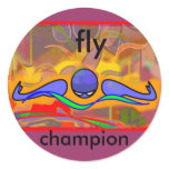 IM Morn Fly Round Sticker